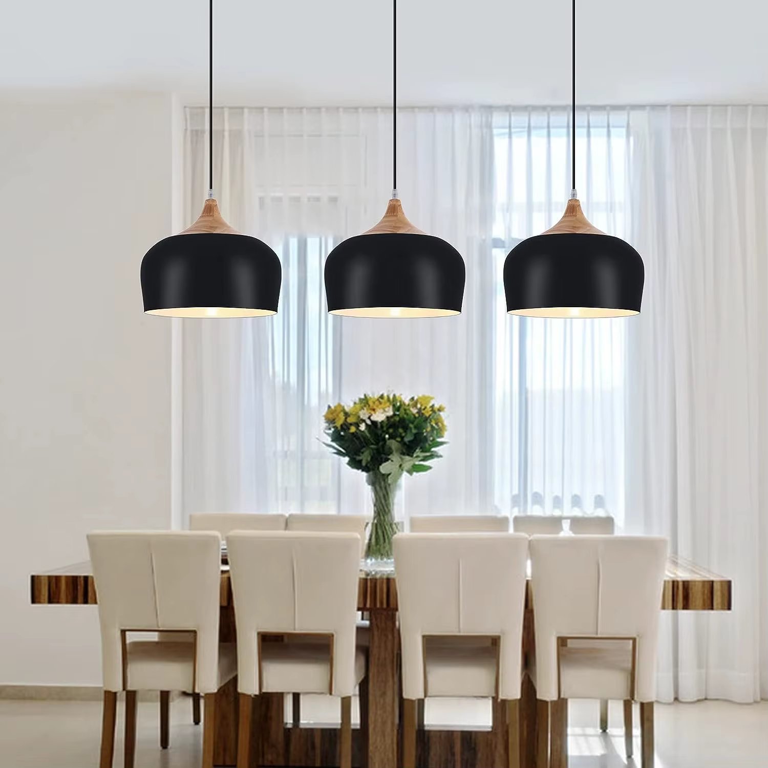 Guia definitivo de luminárias pendentes para salas de jantar