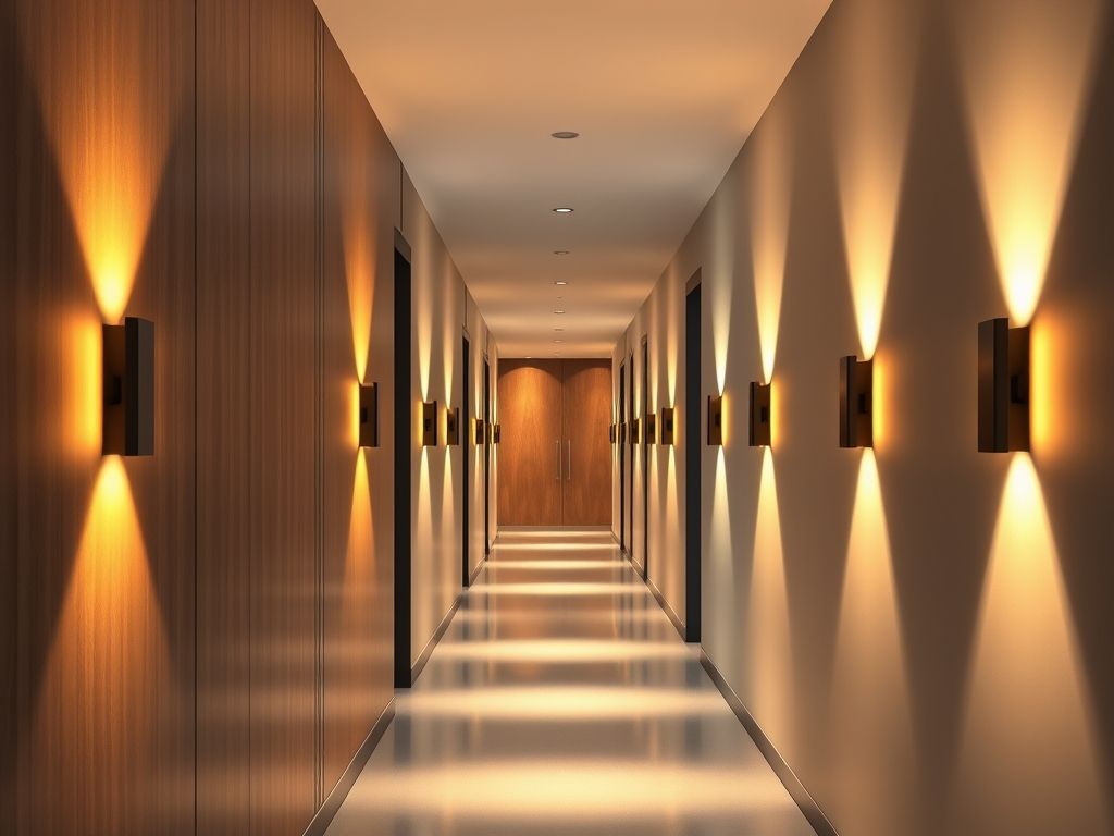 Arandelas para corredor interno