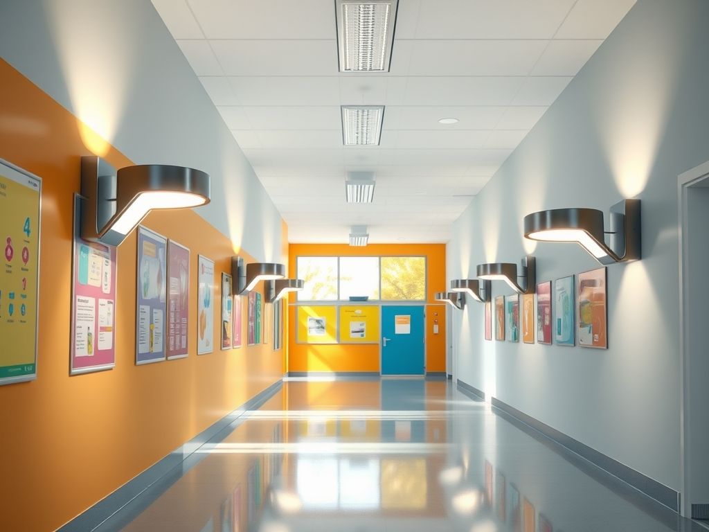 Arandelas para escolas