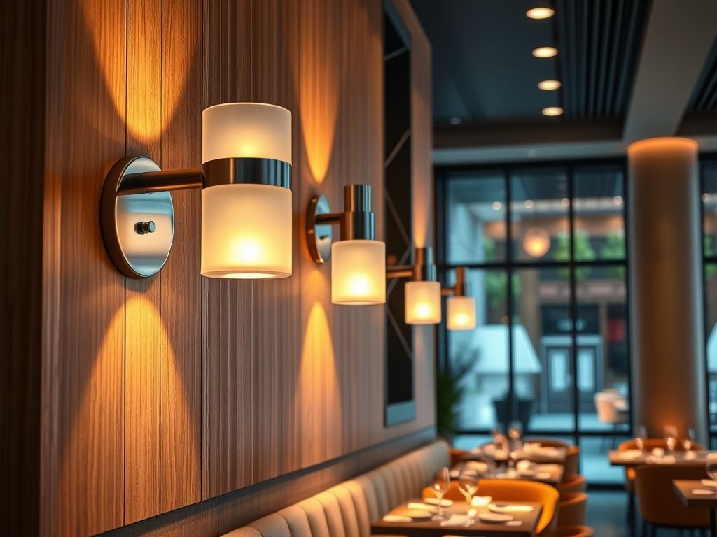 Arandelas para restaurantes