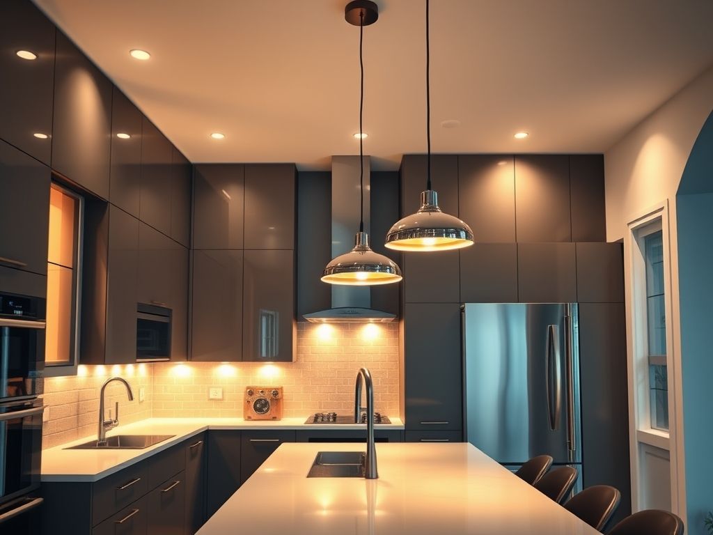 As melhores luminárias para cozinha planejada