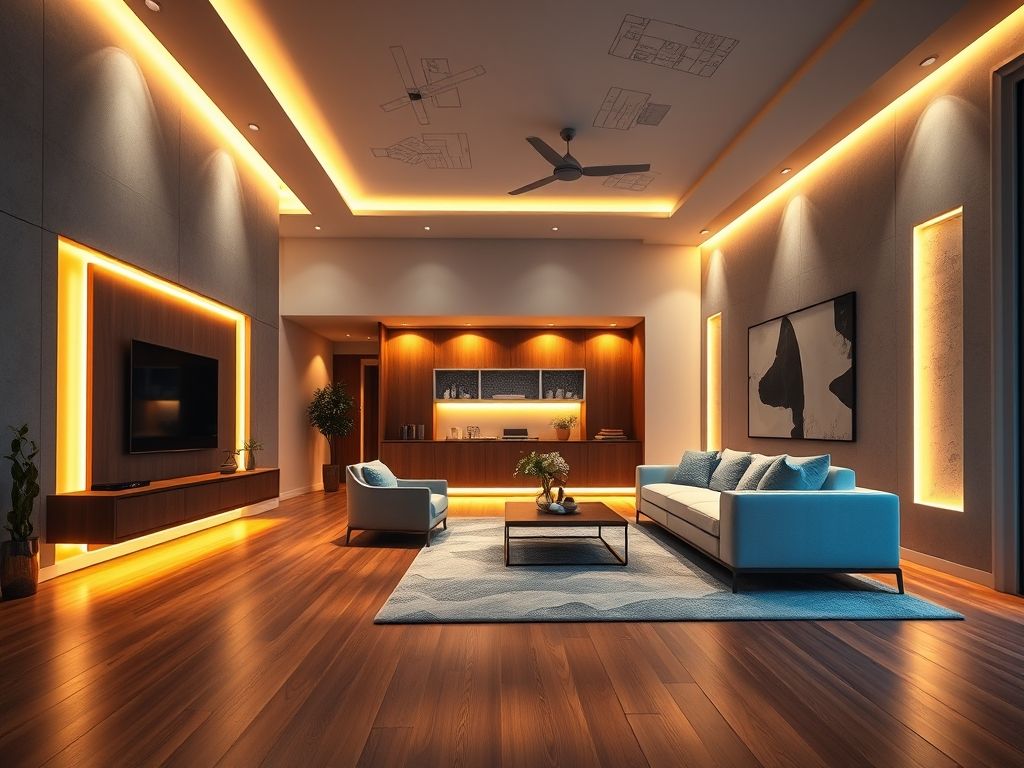 Como aplicar perfis de LED inovadores em projetos residenciais