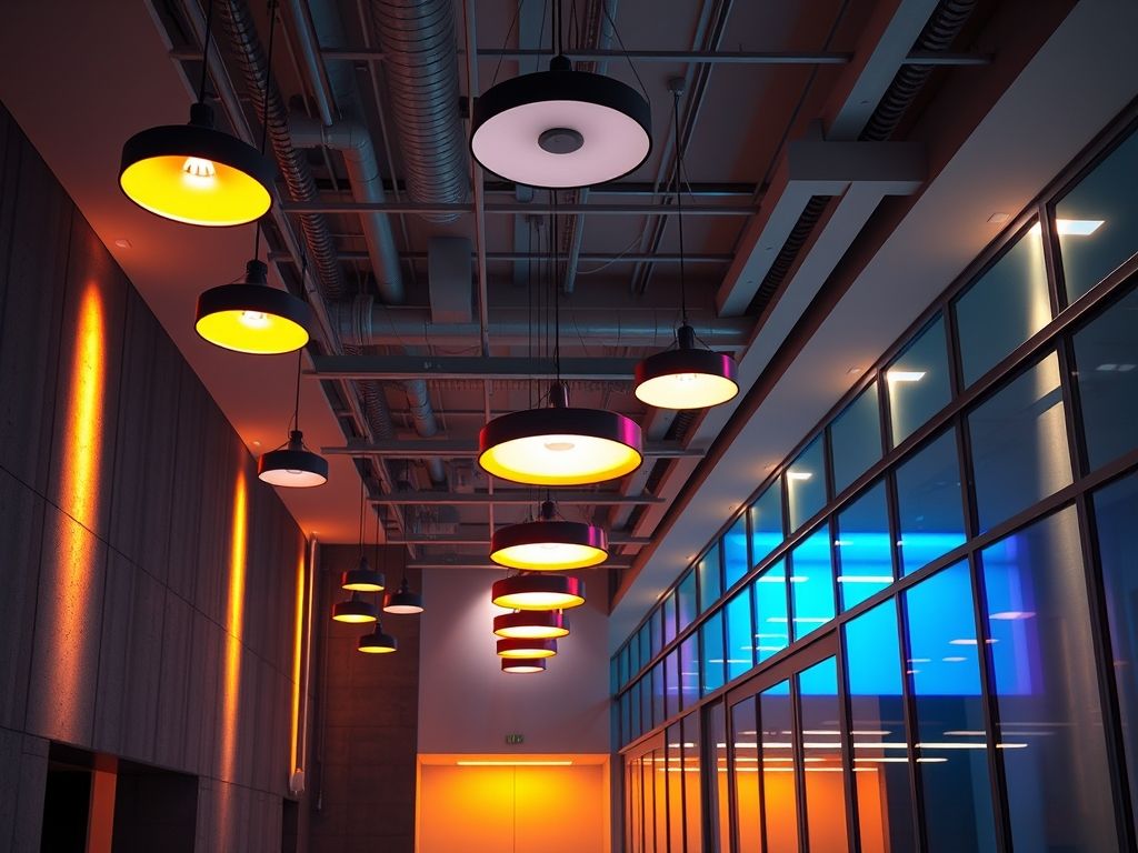 Como combinar cores de luz em projetos de camadas
