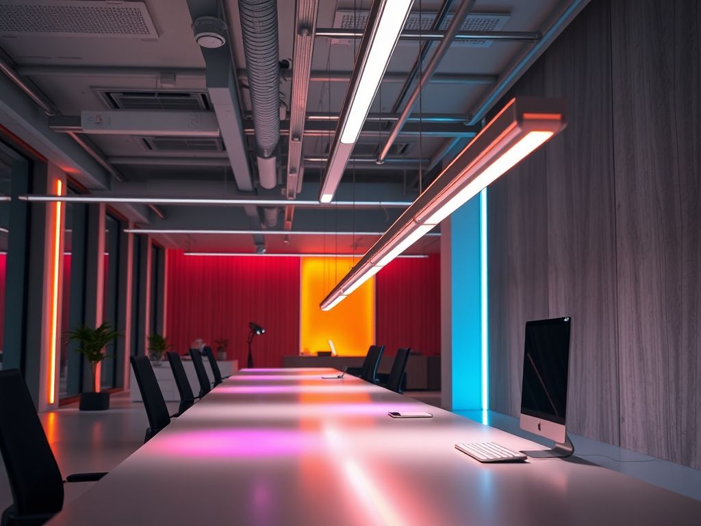 Como combinar luminárias articuláveis e fitas de LED
