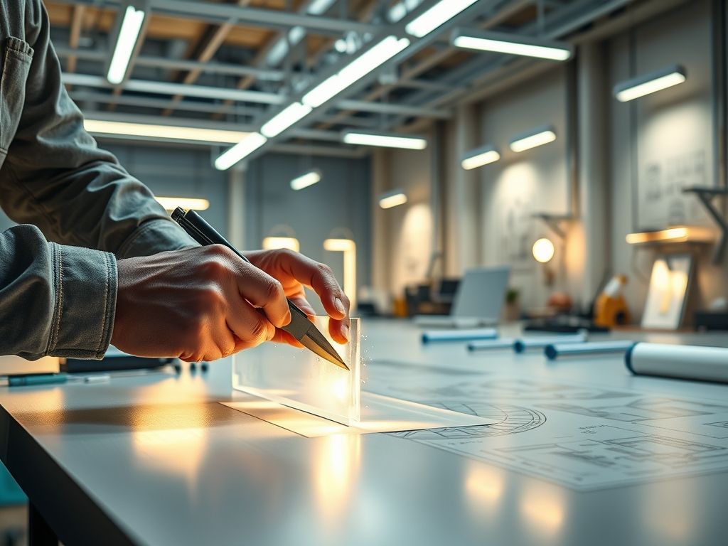 Como cortar difusor de perfil LED sem trincar