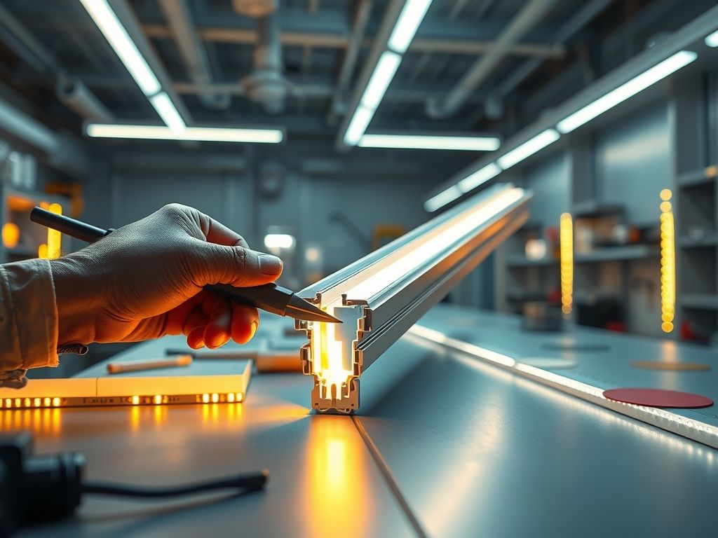 Como cortar perfil de LED sem danificar a peça