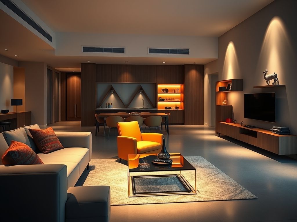 Como destacar móveis e objetos com luminárias sem fios
