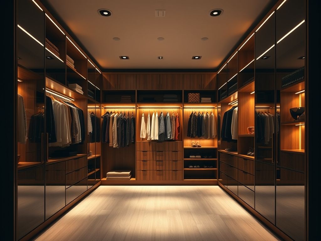 Como escolher iluminação para closet?