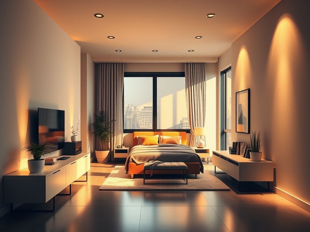 Como escolher iluminação para quarto pequeno?