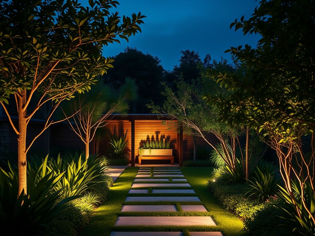 Como escolher luminária para jardim