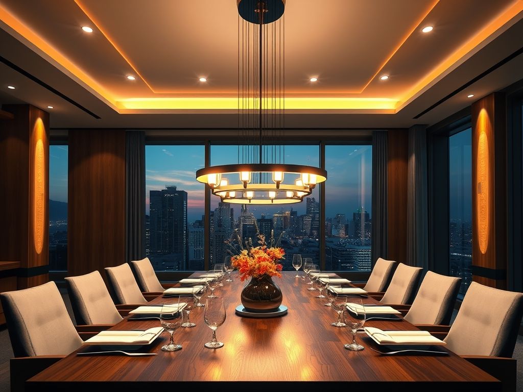 Como escolher luminária para sala de jantar moderna