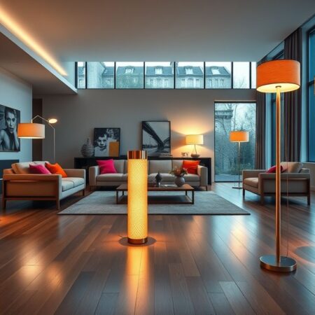 Luminárias de piso com design futurista: inovação e estilo