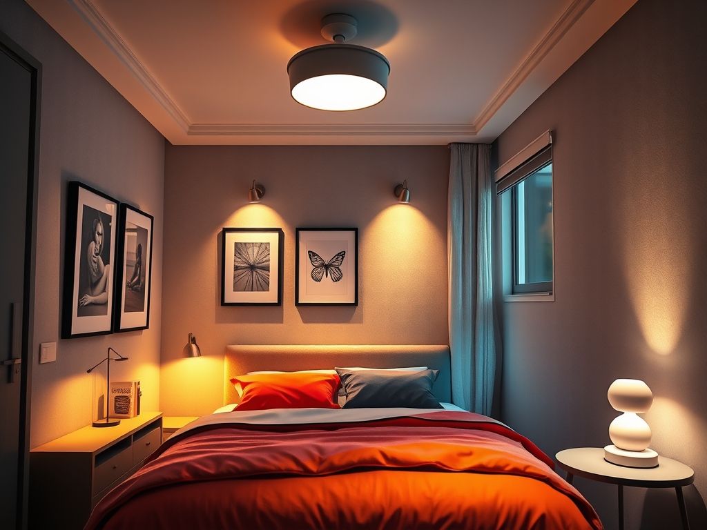 Como escolher luz para quarto pequeno?