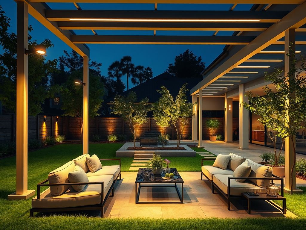 Como iluminar áreas de lazer externas