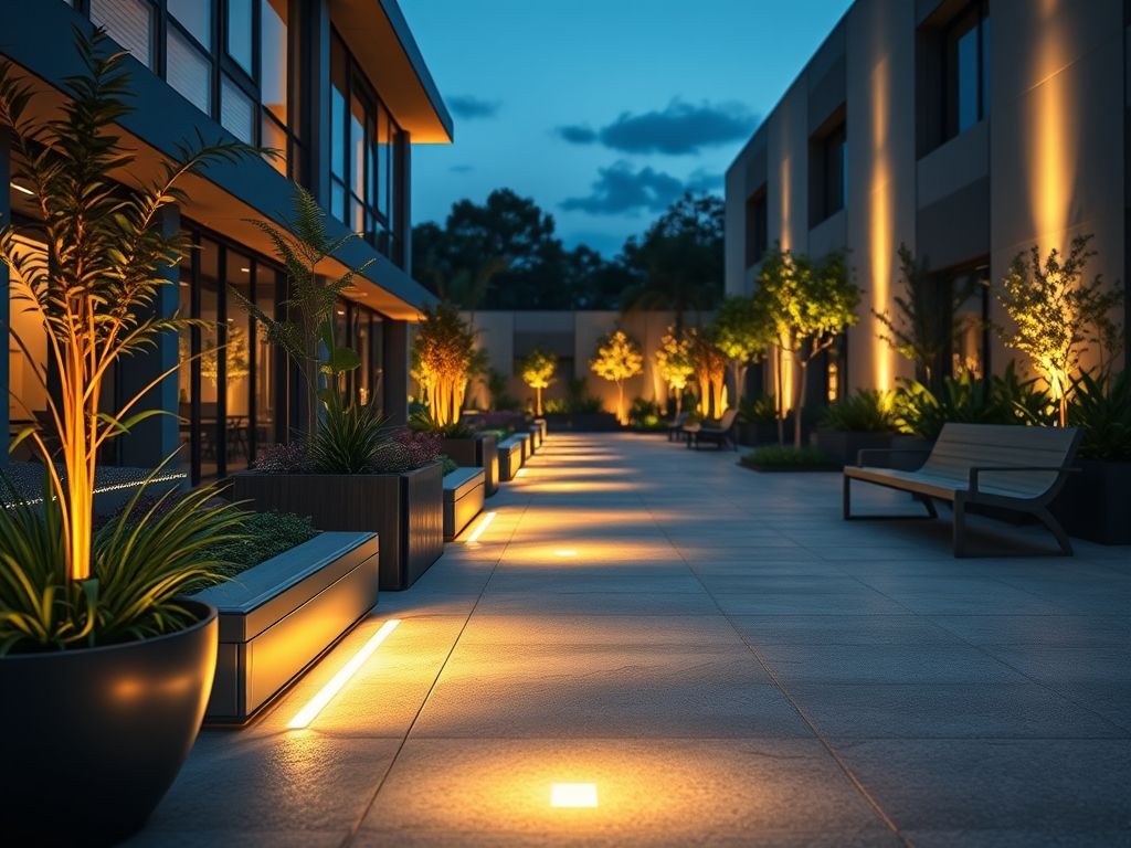 Como iluminar áreas externas com LED embutido