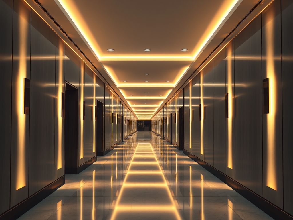 Como iluminar corredores de hotéis com LED