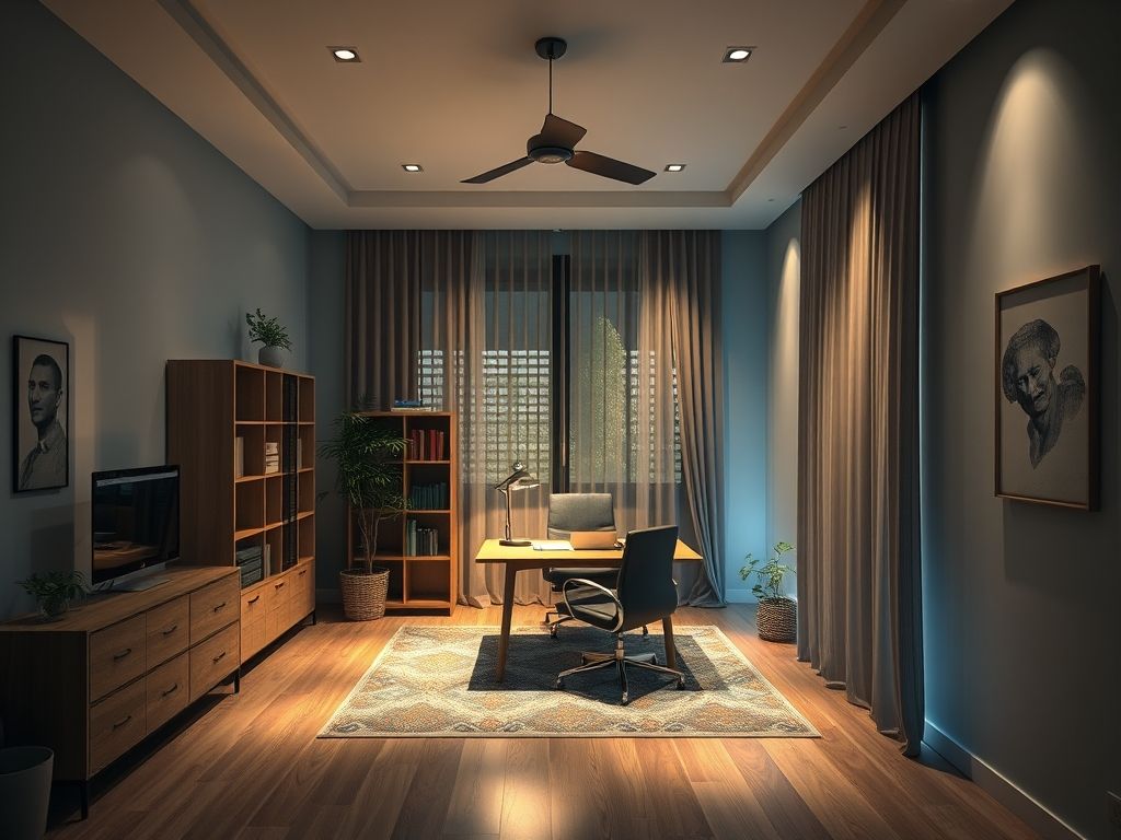 Como iluminar escritório em casa