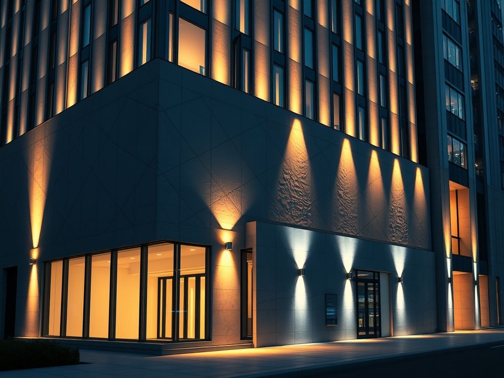 Como iluminar fachada?