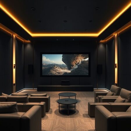 Perfis de LED para home theater: luz perfeita para filmes