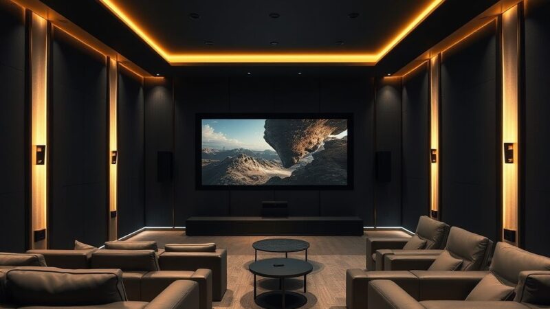 Perfis de LED para home theater: luz perfeita para filmes