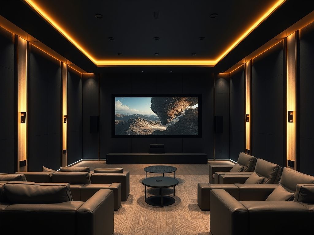 Como iluminar home theater?