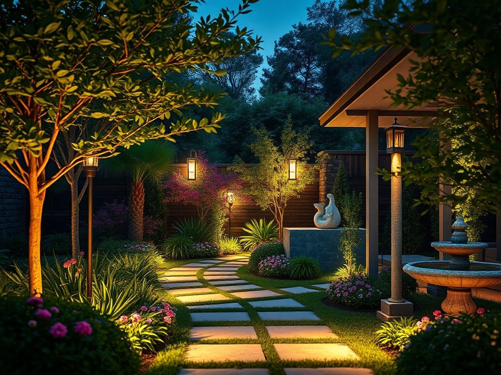 Como iluminar jardim pequeno