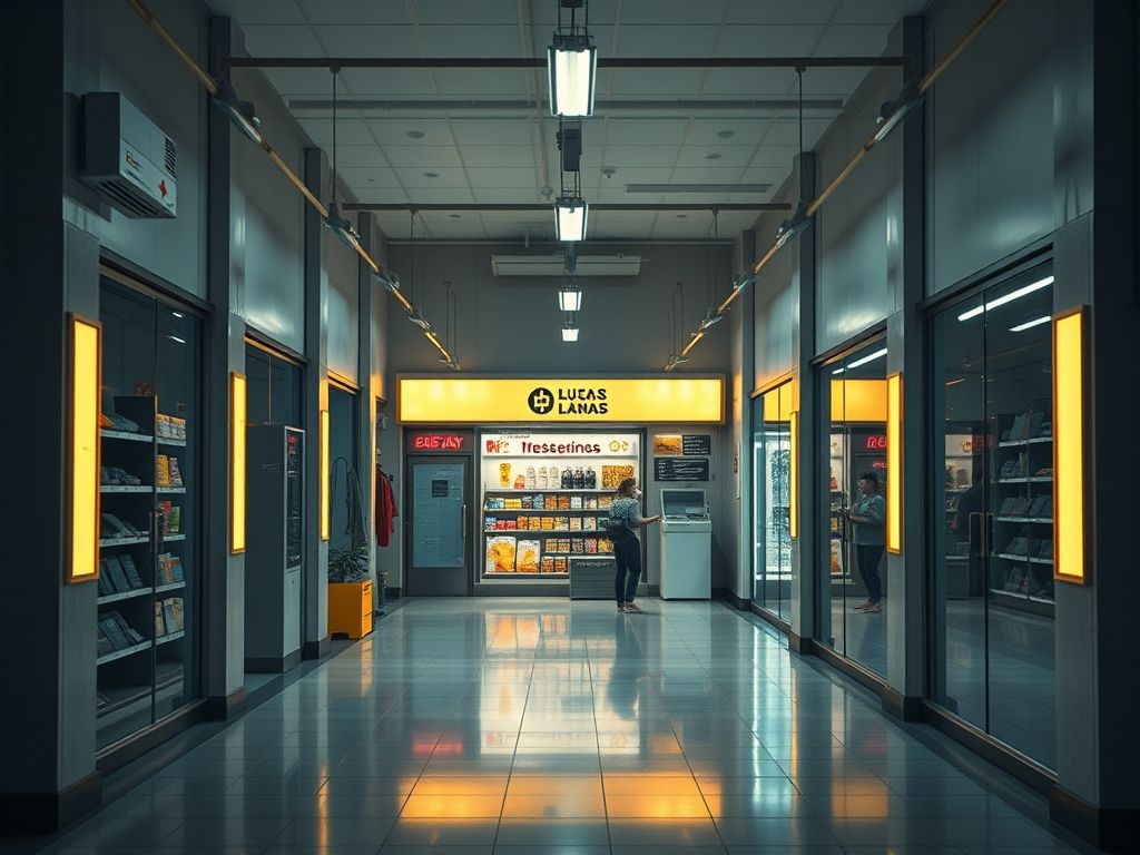 Como iluminar loja de conveniência