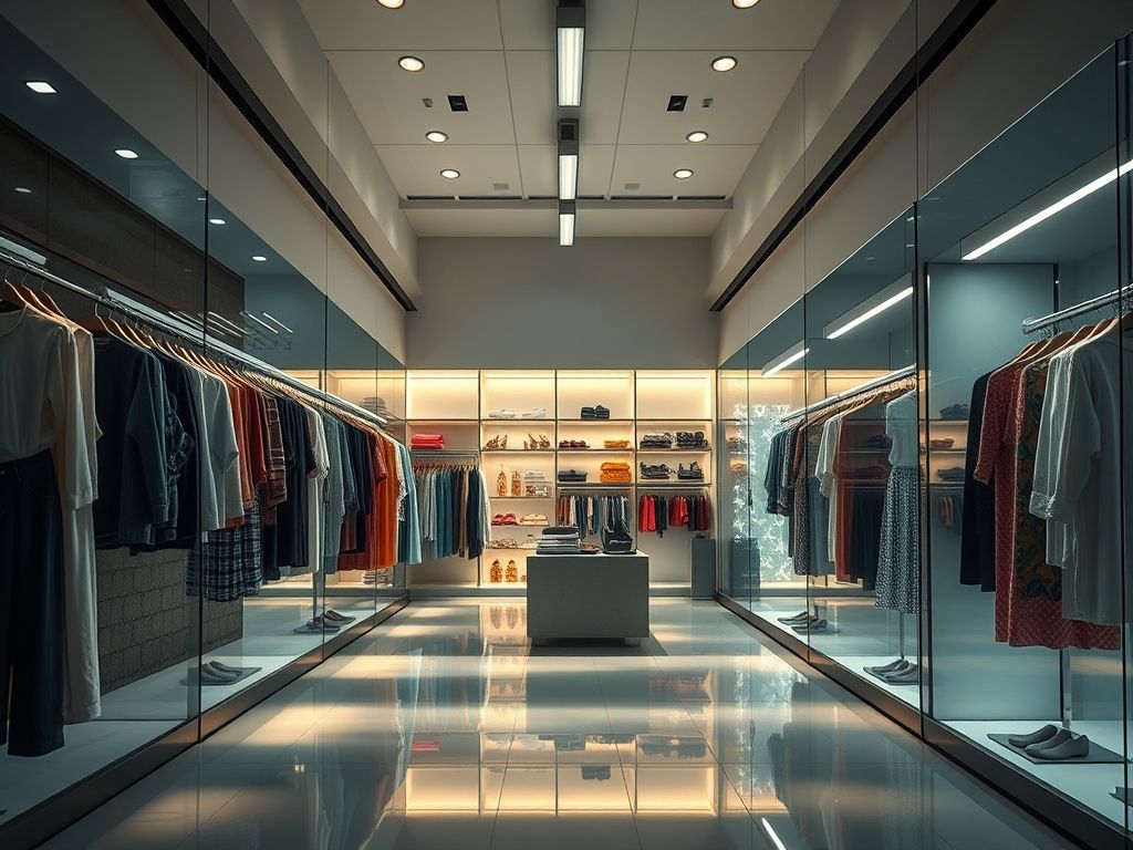 Como iluminar loja de roupas