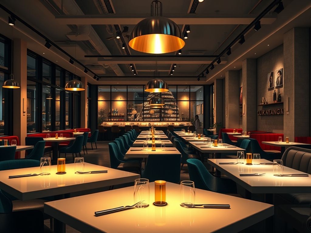Como iluminar mesas de restaurante