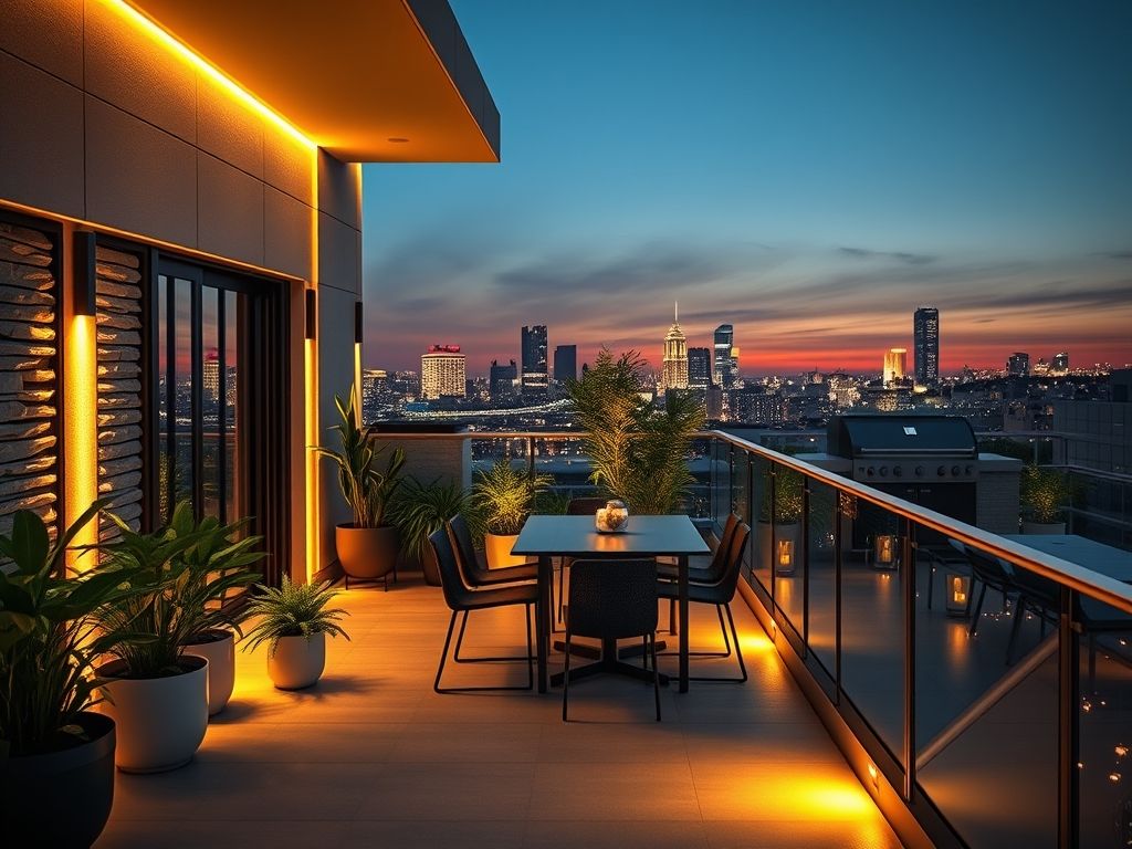 Como iluminar varandas gourmet com fita LED