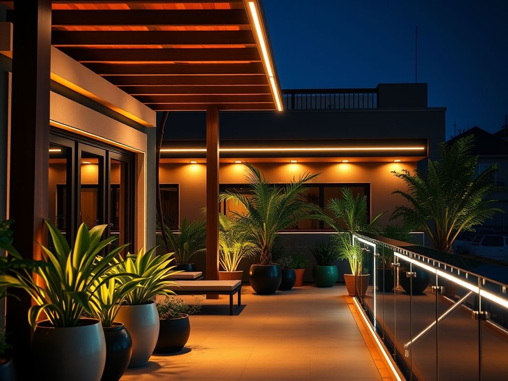 Como iluminar varandas gourmet com LED embutido