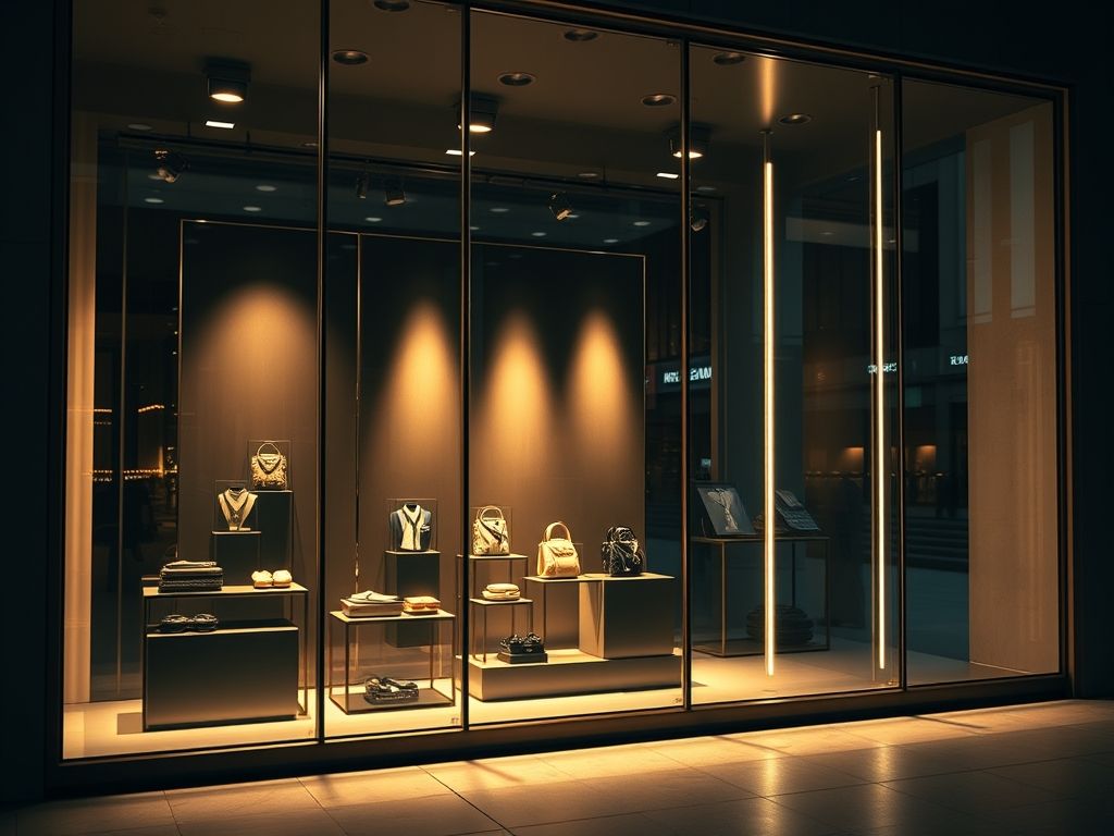 Como iluminar vitrine de loja