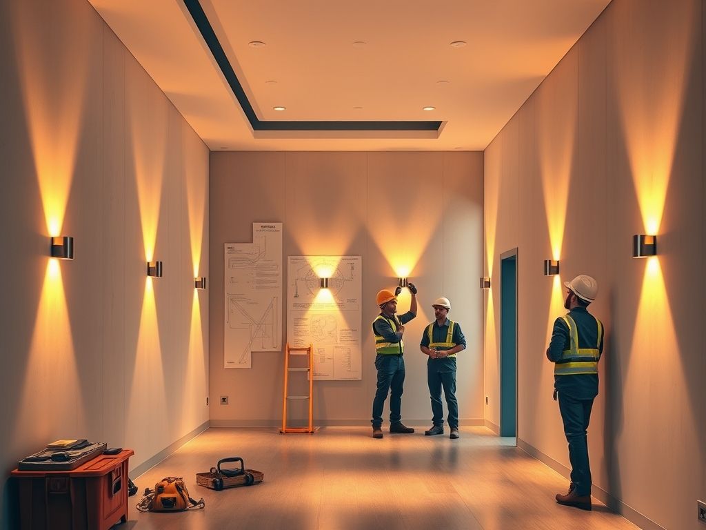 Como instalar arandelas em áreas internas