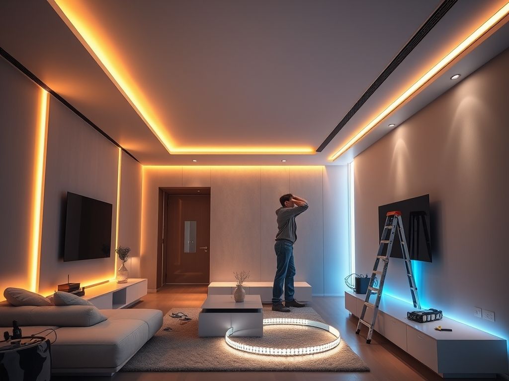Como instalar fita de LED