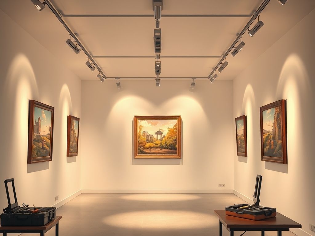 Como instalar iluminação de destaque em quadros