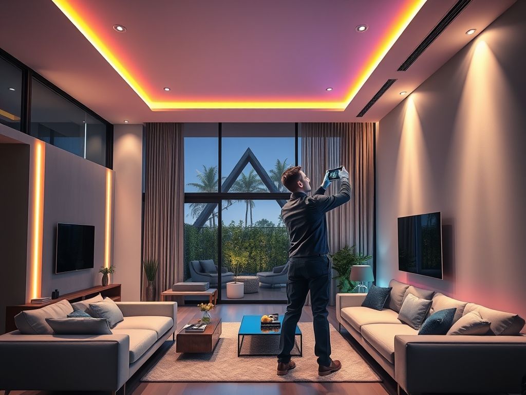 Como instalar iluminação inteligente em casa