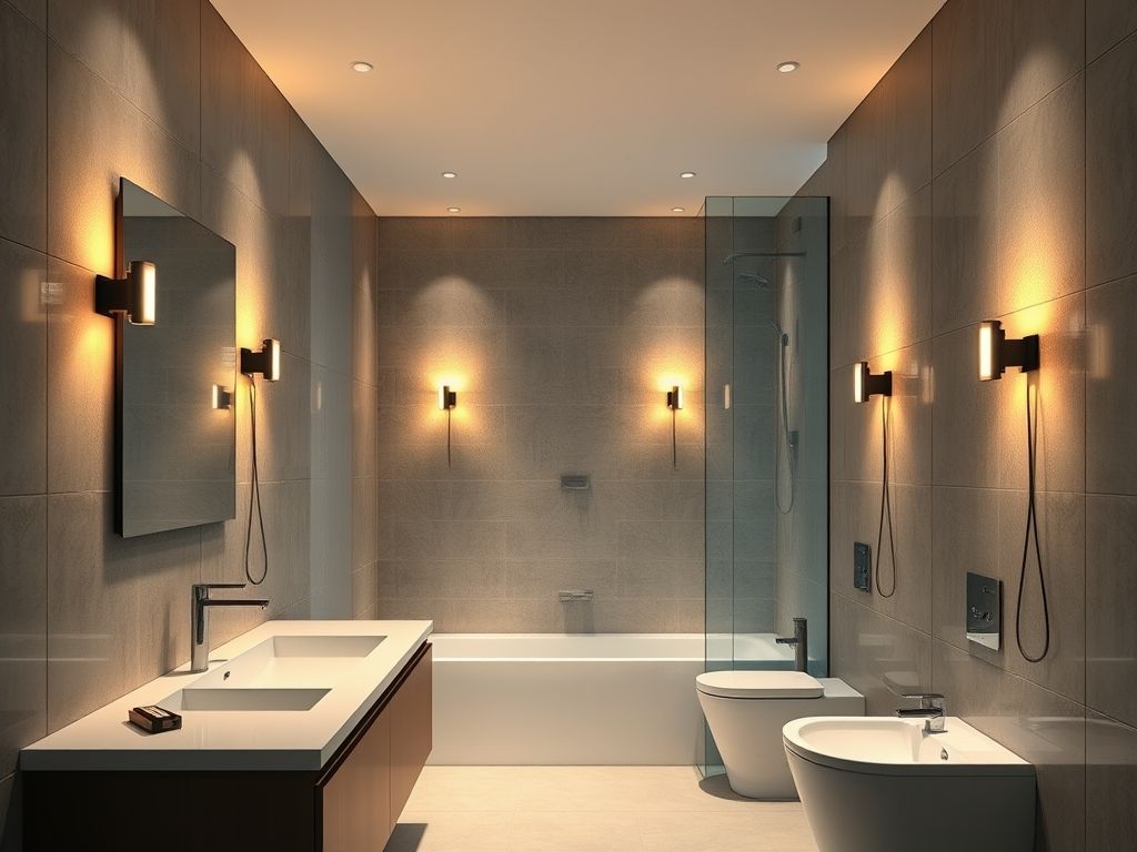 Como instalar luminárias de parede em banheiros