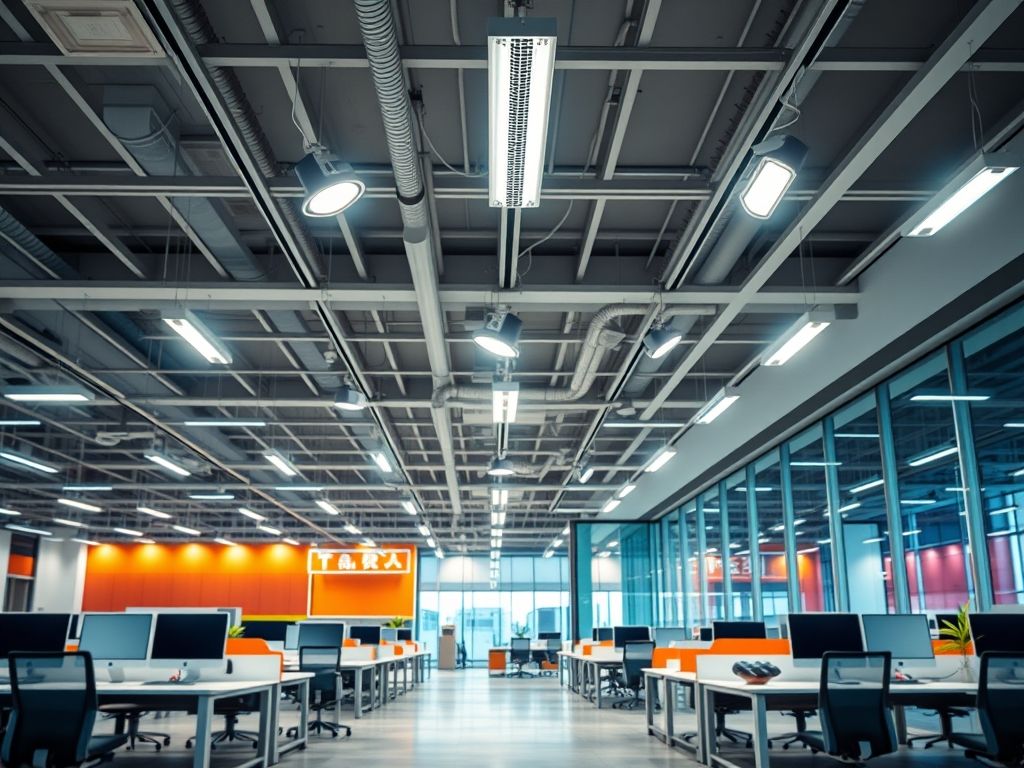 Como instalar luminárias de trilho em escritórios