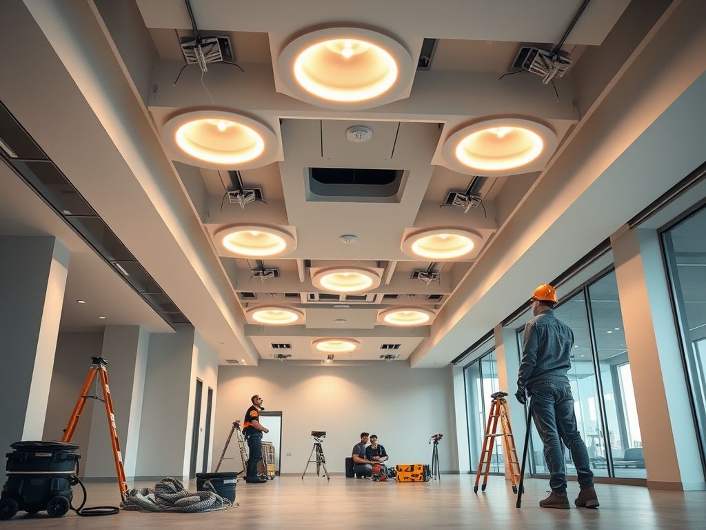Como instalar luminárias LED embutidas no teto