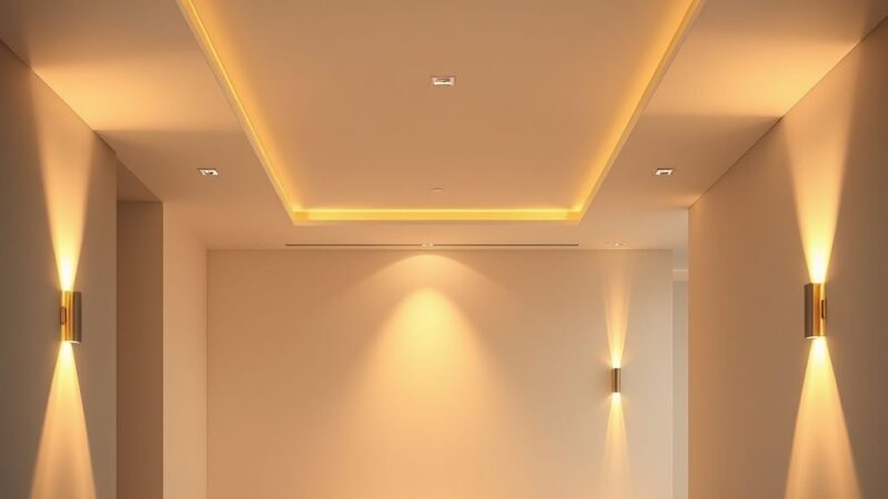 Como as fitas de LED podem ser usadas para criar efeitos de luz em tetos