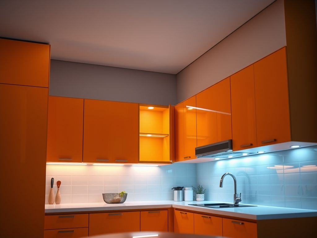 Como instalar perfil de LED linear em cozinha