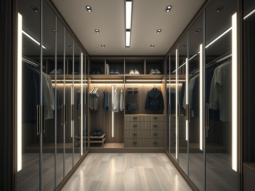 Como instalar perfil LED em closets modernos