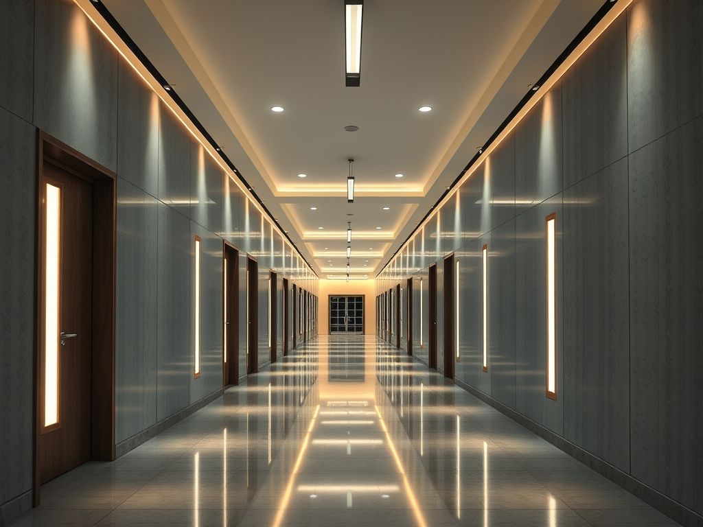 Como instalar perfil LED em halls residenciais