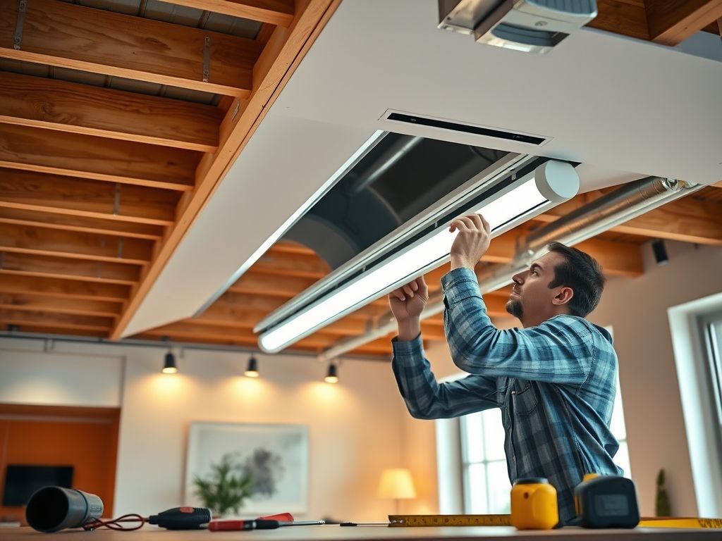 Como instalar perfil LED embutido em sancas abertas