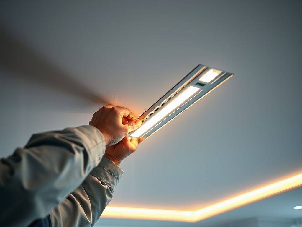 Como instalar perfil LED no teto de gesso rebaixado
