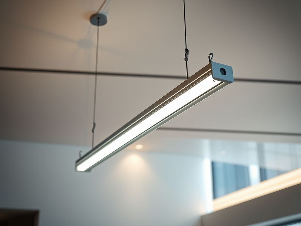 Como instalar perfil LED suspenso com cabos de aço