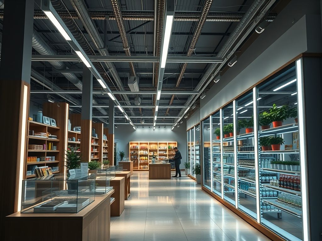 Como montar perfil LED em expositores de produtos