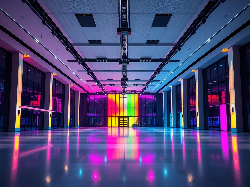 Como planejar iluminação RGB para salas grandes