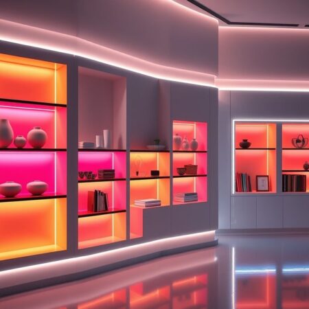 Fitas de LED para prateleiras e nichos: passo a passo