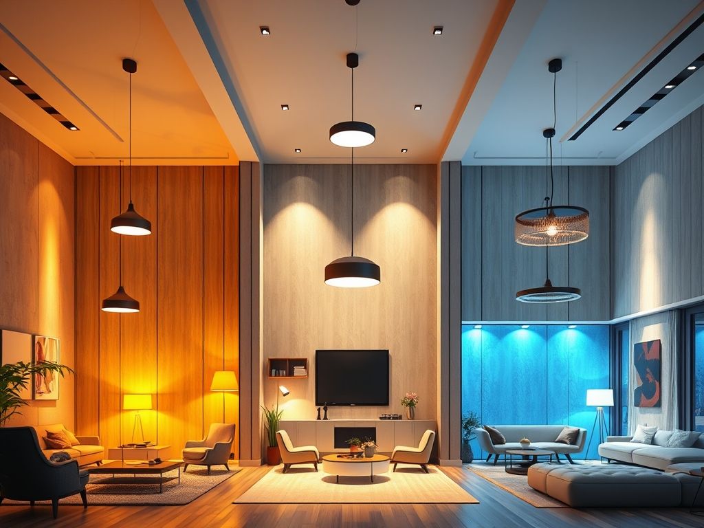 Diferença entre luz quente, neutra e fria